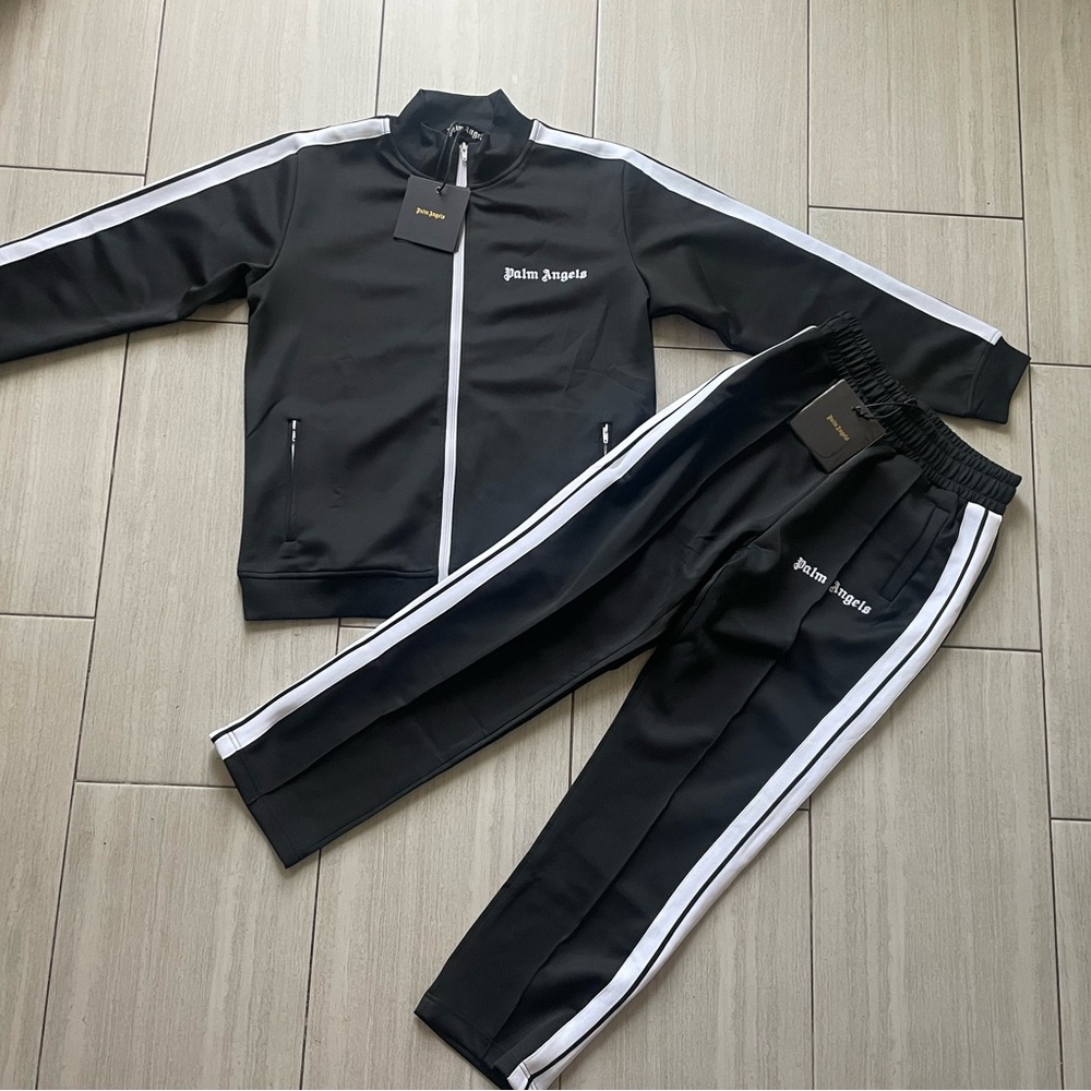 Palm Angels Black and White Full Tracksuit